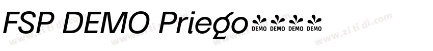 FSP DEMO Priego字体转换